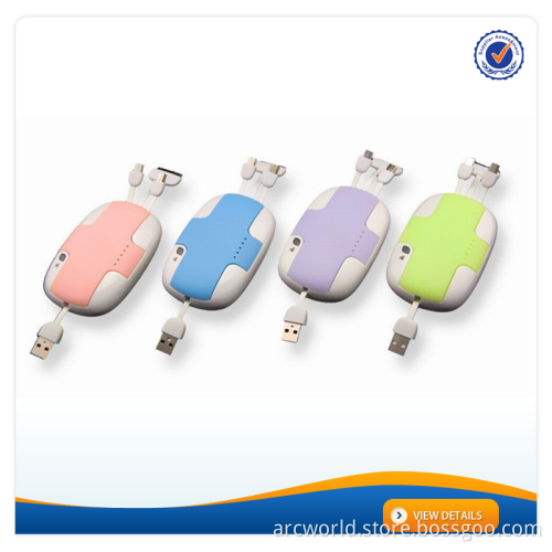 AWC062 bluetooth selfie power bank 4000mah best universal mobile charger